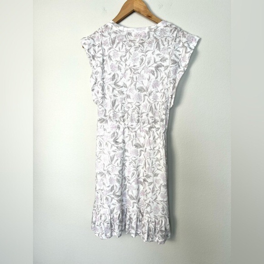 Rebecca Taylor Zadie Jersey Dress Womens Small Cottagecore Spring Feminine Linen - Picture 6 of 10
